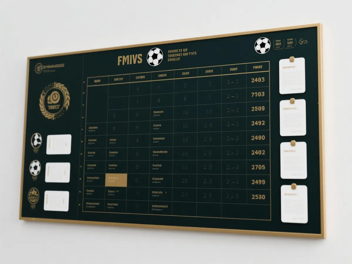 世界盃賽程與比分版面示意